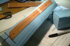 Top Jet Cover Template Pinned to Foam